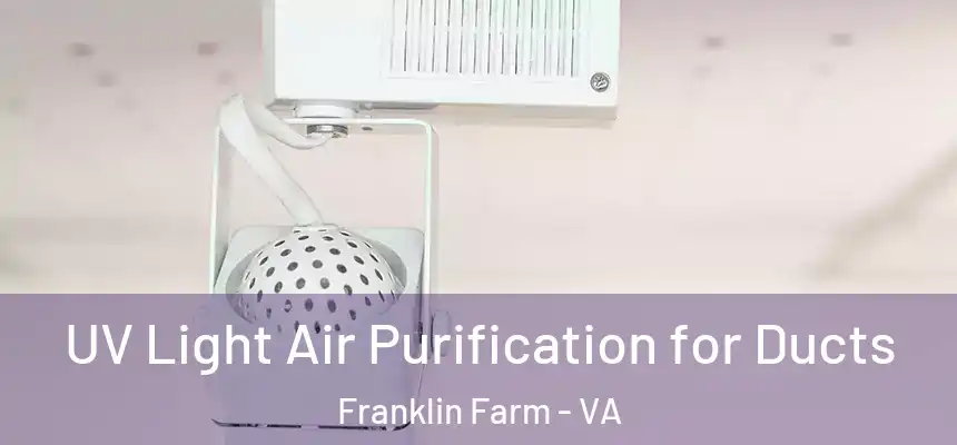  UV Light Air Purification for Ducts Franklin Farm - VA